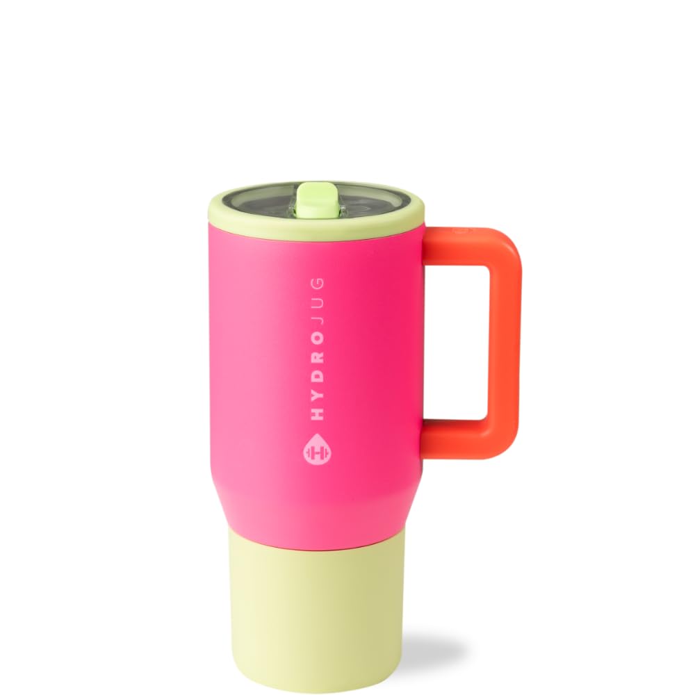 HydroJug Kids - 20 oz Insulated Kids Water Bottle with Flip Straw & Handle | Leak-Proof & Durable | Perfect for School, Sports, Lunch, Travel & Camp, Light Blue