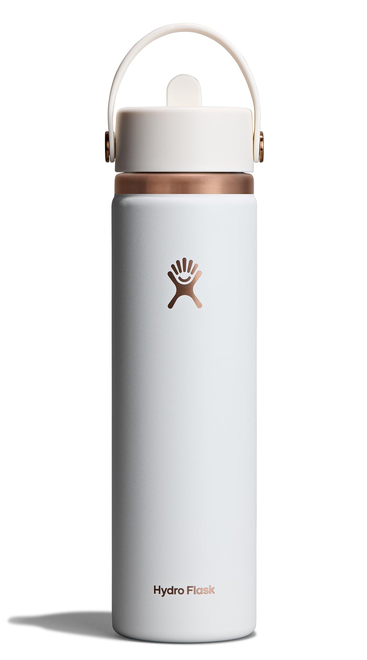 Hydro Flask Water Bottle - Insulated Stainless Steel - Wide Straw Lid, Non Spill, Leakproof in 40 Oz Indigo Blue
