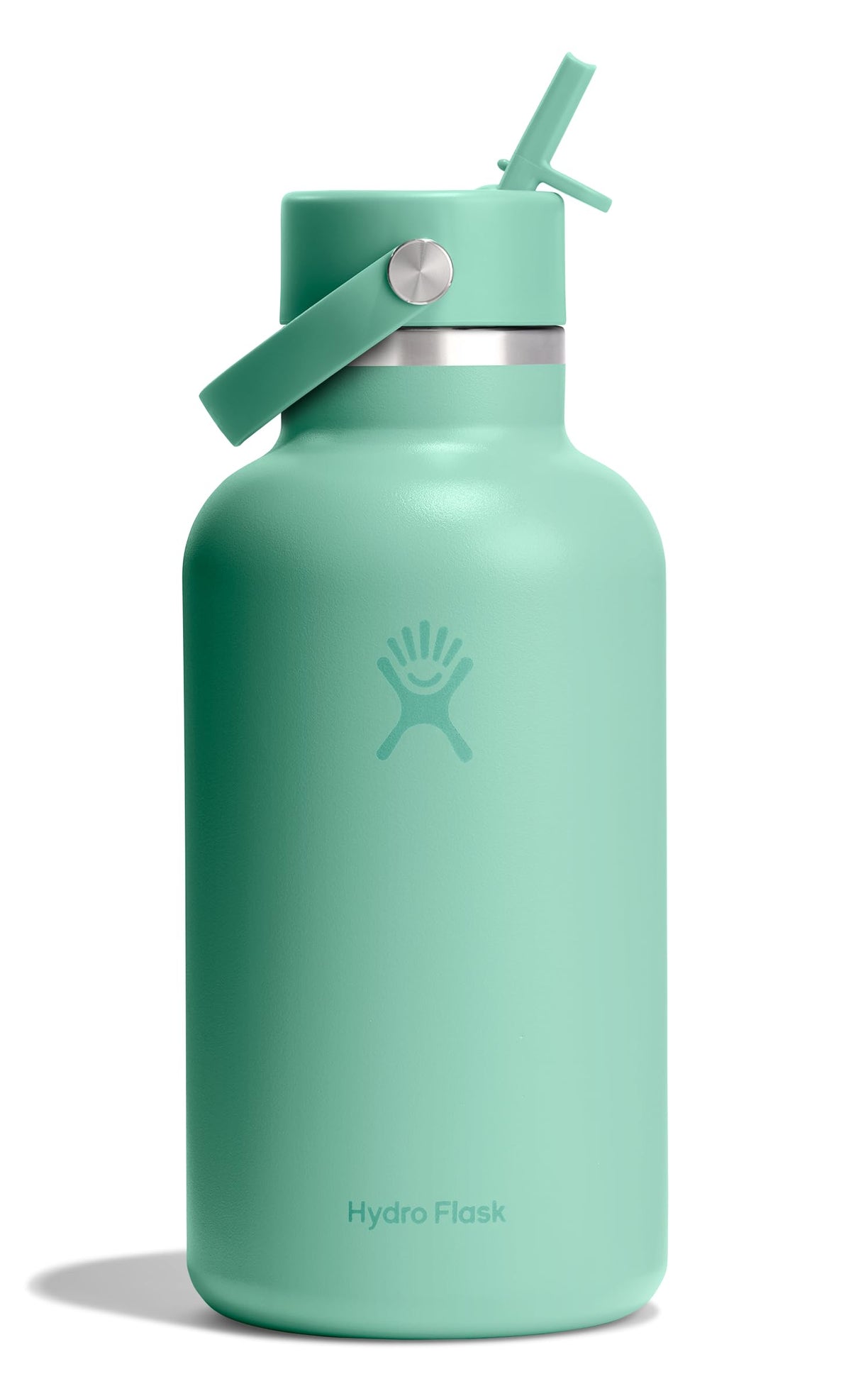 Hydro Flask Water Bottle - Insulated Stainless Steel - Wide Straw Lid, Non Spill, Leakproof in 40 Oz Indigo Blue