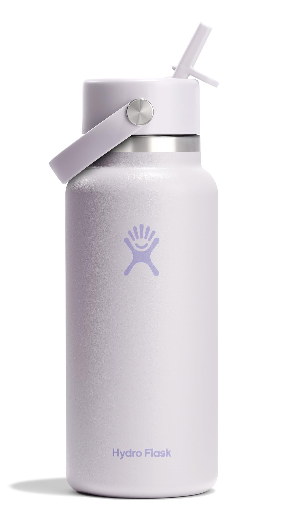 Hydro Flask Water Bottle - Insulated Stainless Steel - Wide Straw Lid, Non Spill, Leakproof in 40 Oz Indigo Blue