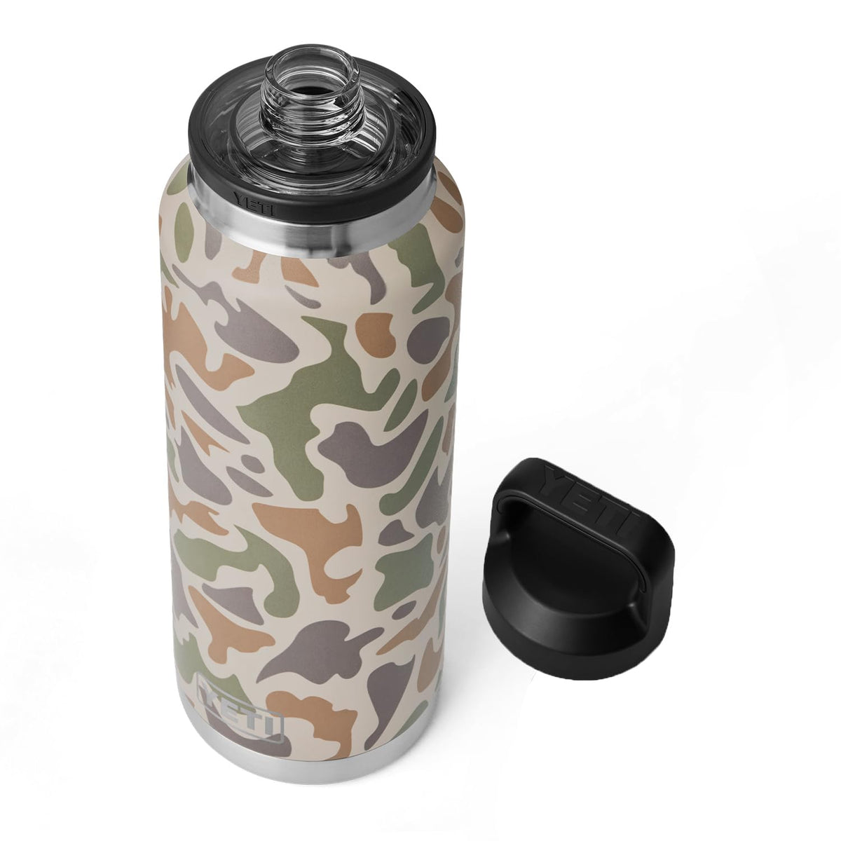 YETI Rambler 46 oz Bottle, Leakproof, Vacuum Insulated, Stainless Steel with Chug Cap, Navy