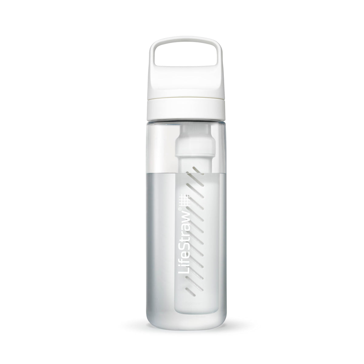 LifeStraw Go Series – BPA-Free Water Filter Bottle for Travel and Everyday Use, Removes Bacteria, Parasites and Microplastics, Improves Taste, 1L 2-Pack Icelandic Blue and Aegean Sea