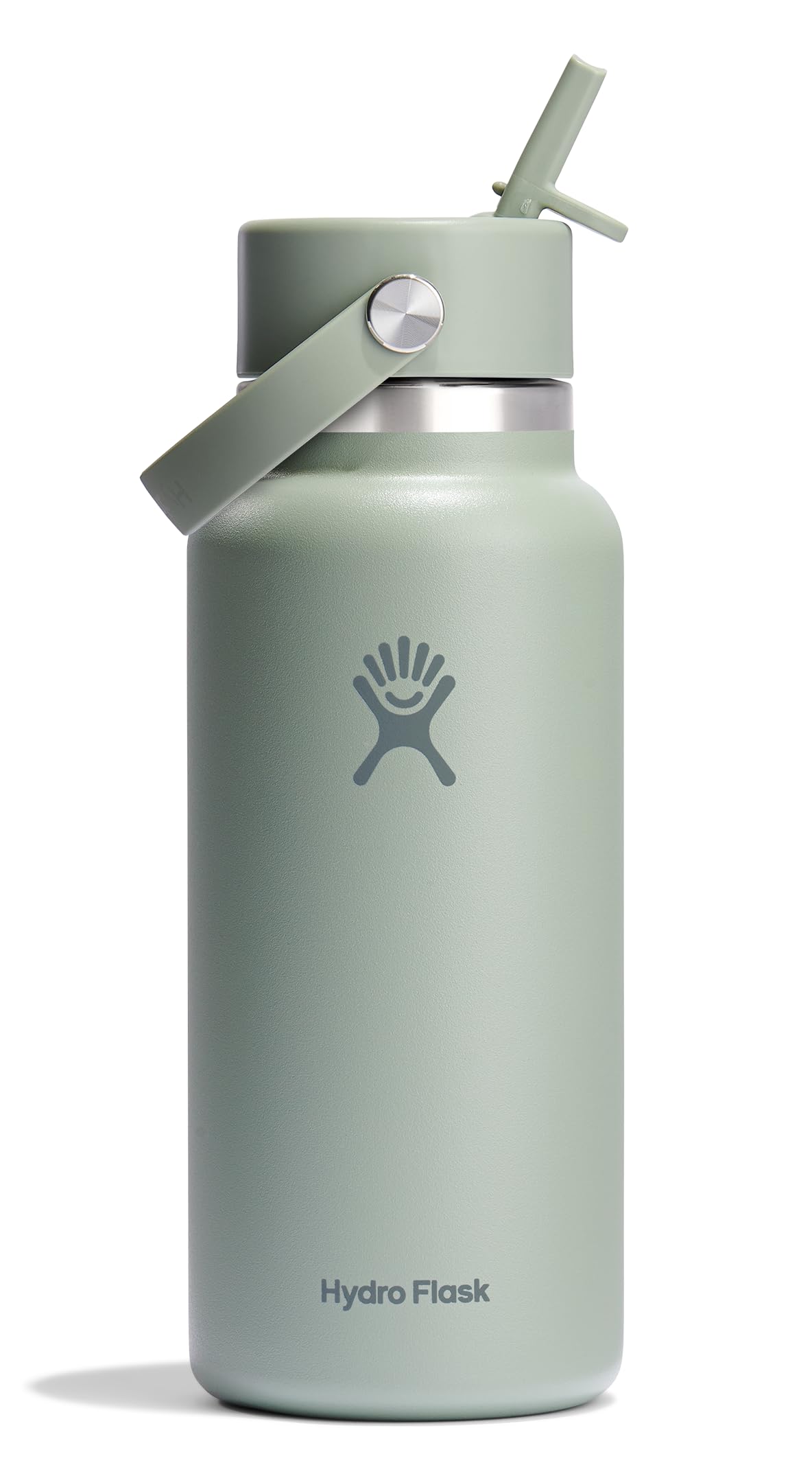 Hydro Flask Water Bottle - Insulated Stainless Steel - Wide Straw Lid, Non Spill, Leakproof in 40 Oz Indigo Blue