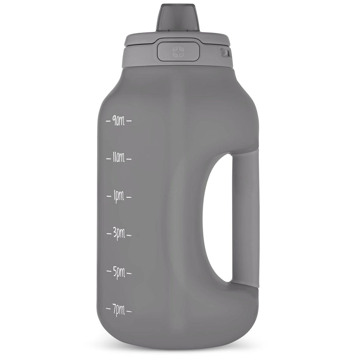 Ello Hydra 64oz Half Gallon Water Jug with Handle and Motivational Time Markers for All Day Hydration, Plastic Reusable Water Bottle with Straw and Locking, Leak Proof Lid, BPA Free